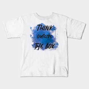 Think outiside the box Kids T-Shirt